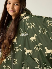 Regatta Green Junior Waterproof Robe Coat - Image 4 of 9