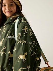 Regatta Green Junior Waterproof Robe Coat - Image 5 of 9