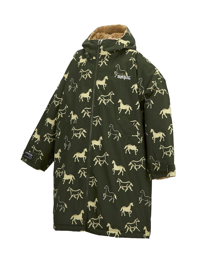 Regatta Green Junior Waterproof Robe Coat - Image 9 of 9