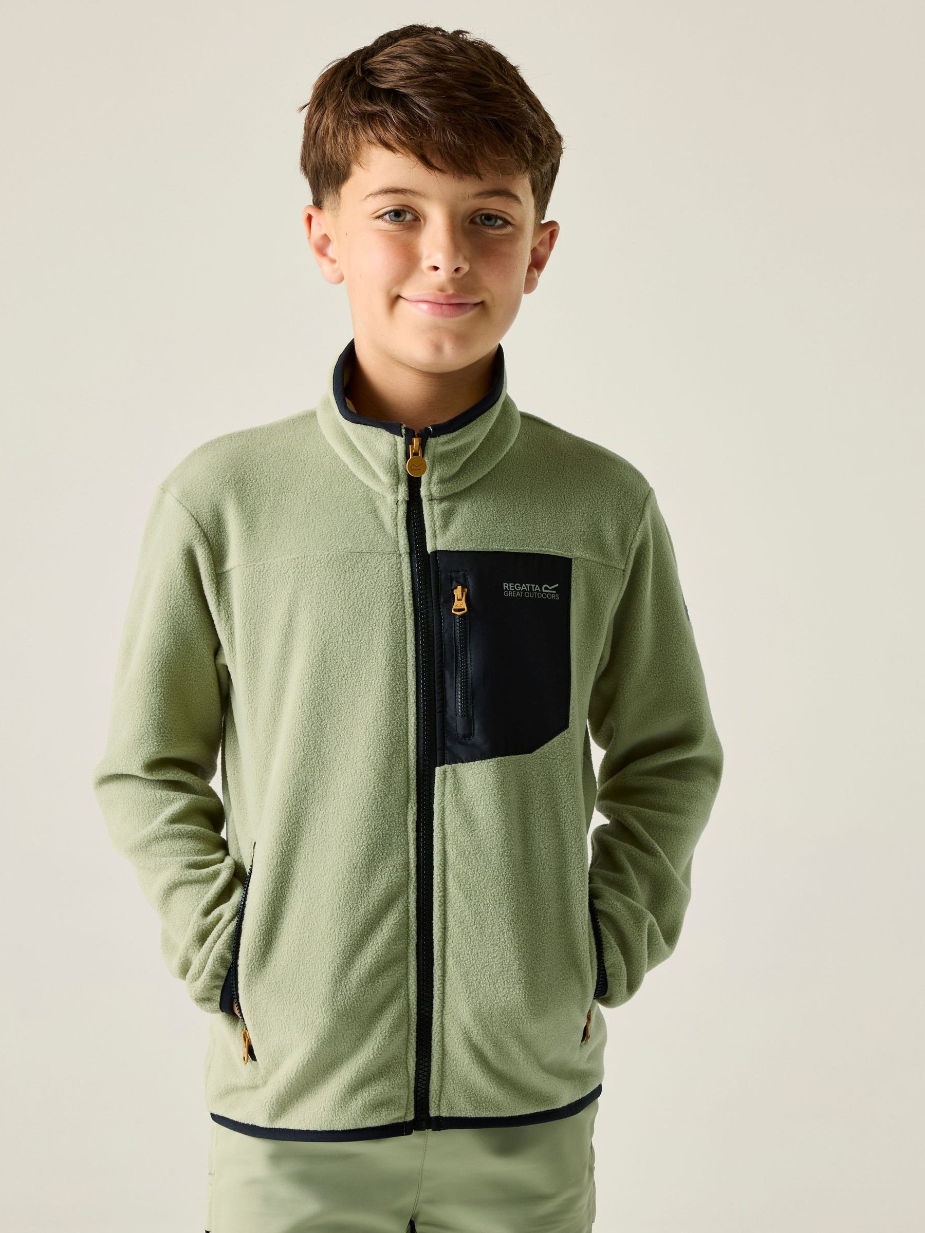 Regatta Kids Frankie School Fleece - Green Size 13 Years - Image 3