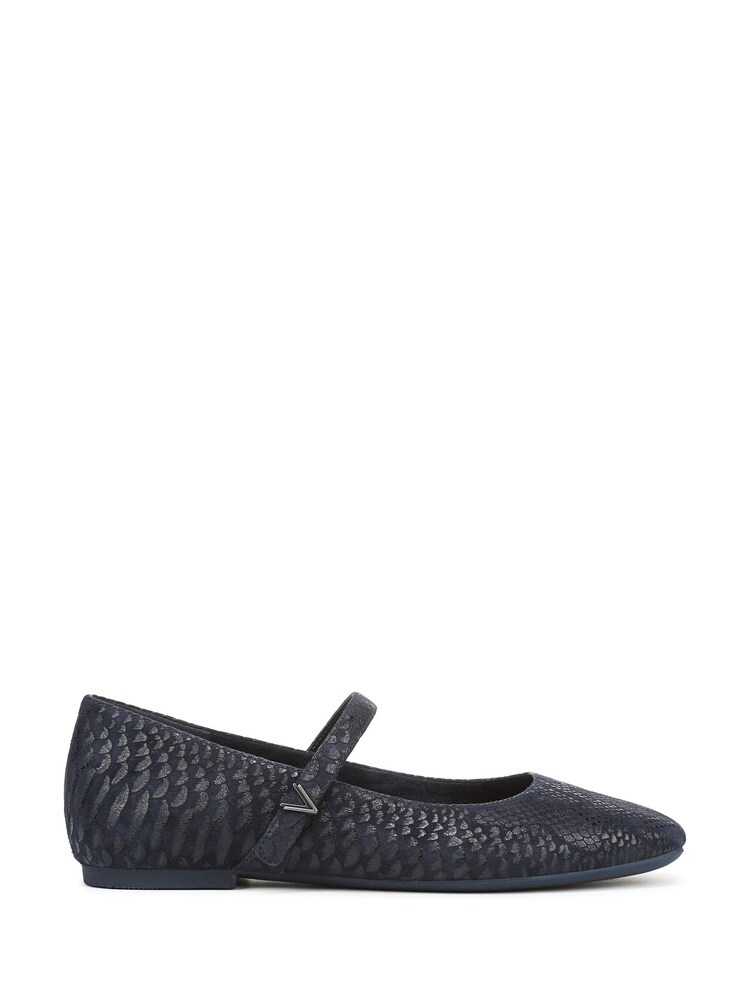 Vionic Blue Alameda Wide Fit Arch Support Mary Janes Shoes - Image 1 of 7