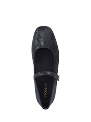 Vionic Blue Alameda Wide Fit Arch Support Mary Janes Shoes - Image 6 of 7