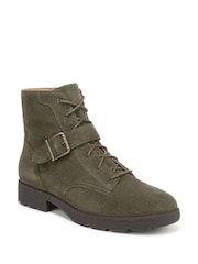 Vionic Wide Fit Green Catina Arch Support Ankle Boots - Image 3 of 7