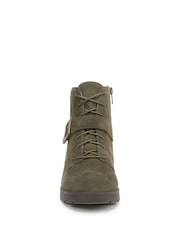 Vionic Wide Fit Green Catina Arch Support Ankle Boots - Image 4 of 7