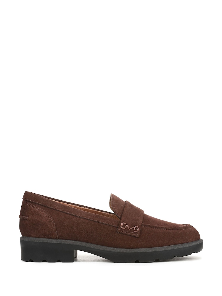 Vionic Cleo Wide Fit Arch Support Brown Loafers - Image 1 of 7 Vionic Cleo Wide Fit Arch Support Brown Loafers - Image 1 of 7