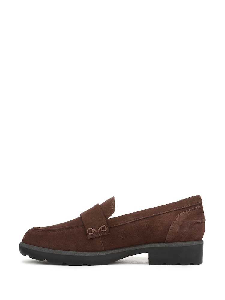 Vionic Cleo Wide Fit Arch Support Brown Loafers - Image 2 of 7 Vionic Cleo Wide Fit Arch Support Brown Loafers - Image 2 of 7