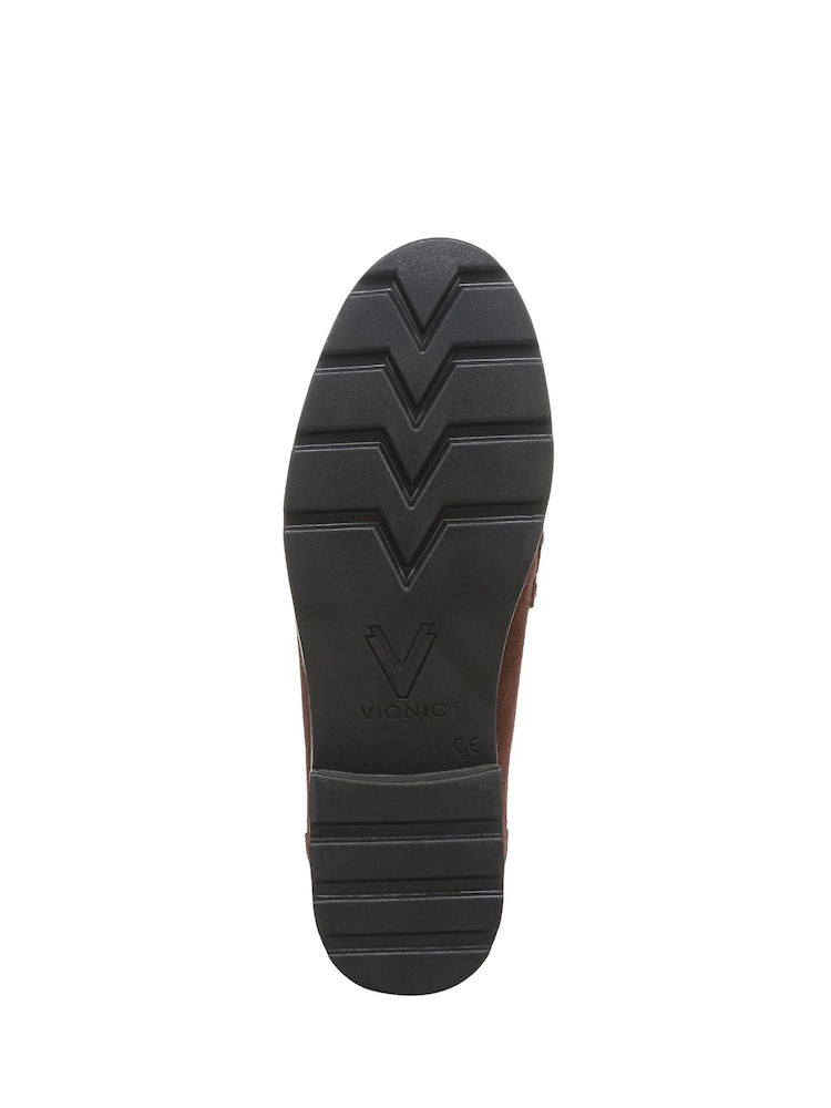 Vionic Cleo Wide Fit Arch Support Brown Loafers - Image 7 of 7 Vionic Cleo Wide Fit Arch Support Brown Loafers - Image 7 of 7