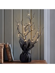 Lights4fun 50cm Halloween Pre-Lit Twig Tree - Image 1 of 1