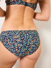 FatFace Joss Navy Surf Ditsy Bikini Bottom - Image 4 of 5