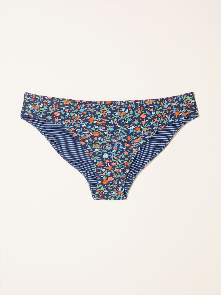FatFace Joss Navy Surf Ditsy Bikini Bottom - Image 5 of 5