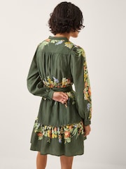 Vestido mini de manga comprida com estampa floral Monsoon Jesse - Imagem 2 de 5