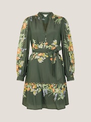 Vestido mini de manga comprida com estampa floral Monsoon Jesse - Imagem 5 de 5