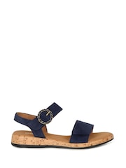 Gabor Blue Opton Suede Sandals - Image 1 of 5