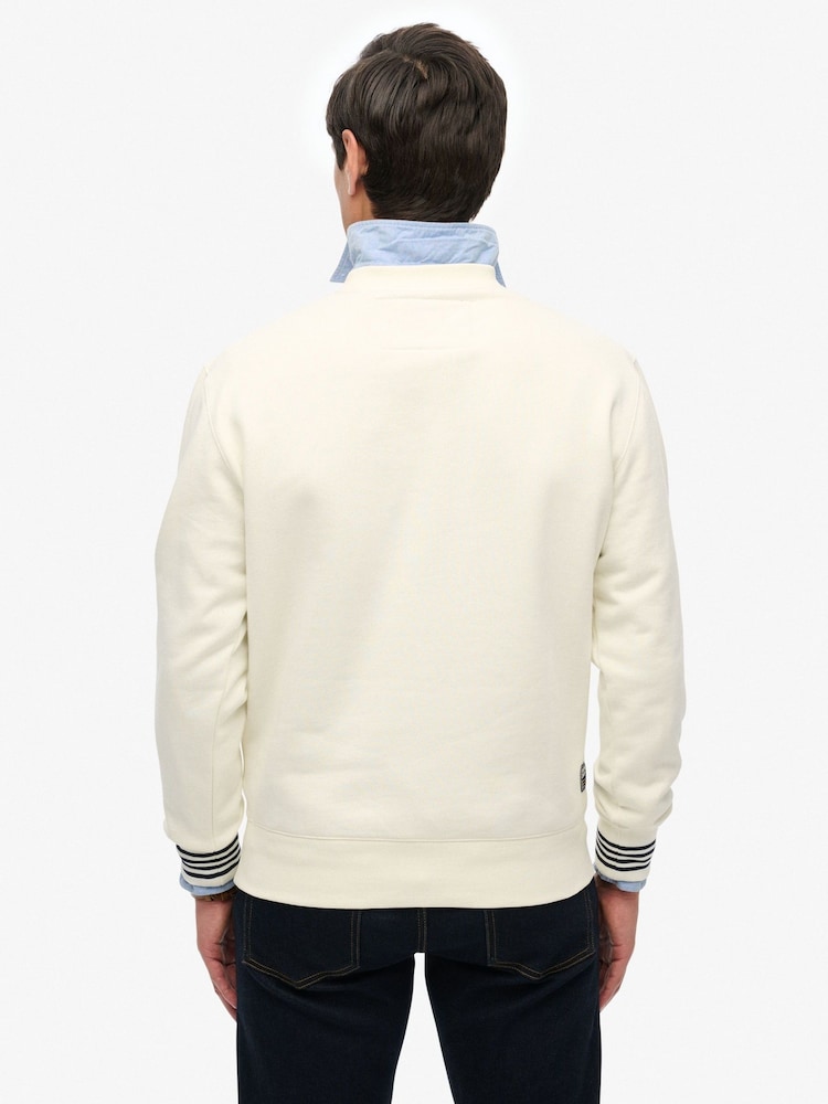 Superdry White Athletic Club Crew Sweat top - Image 2 of 5