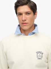 Superdry White Athletic Club Crew Sweat top - Image 4 of 5