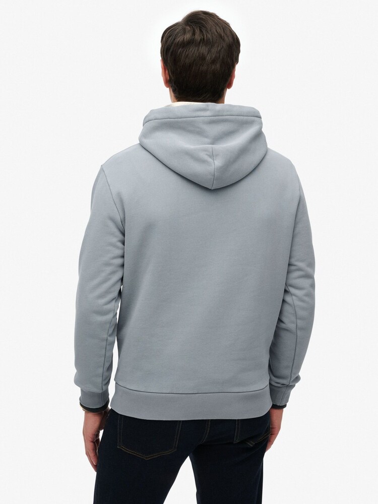 Superdry Blue Athletic Essentials Hoodie - Image 2 of 5