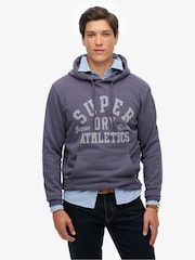 Superdry Purple Athletic Essentials Hoodie - Image 1 of 5