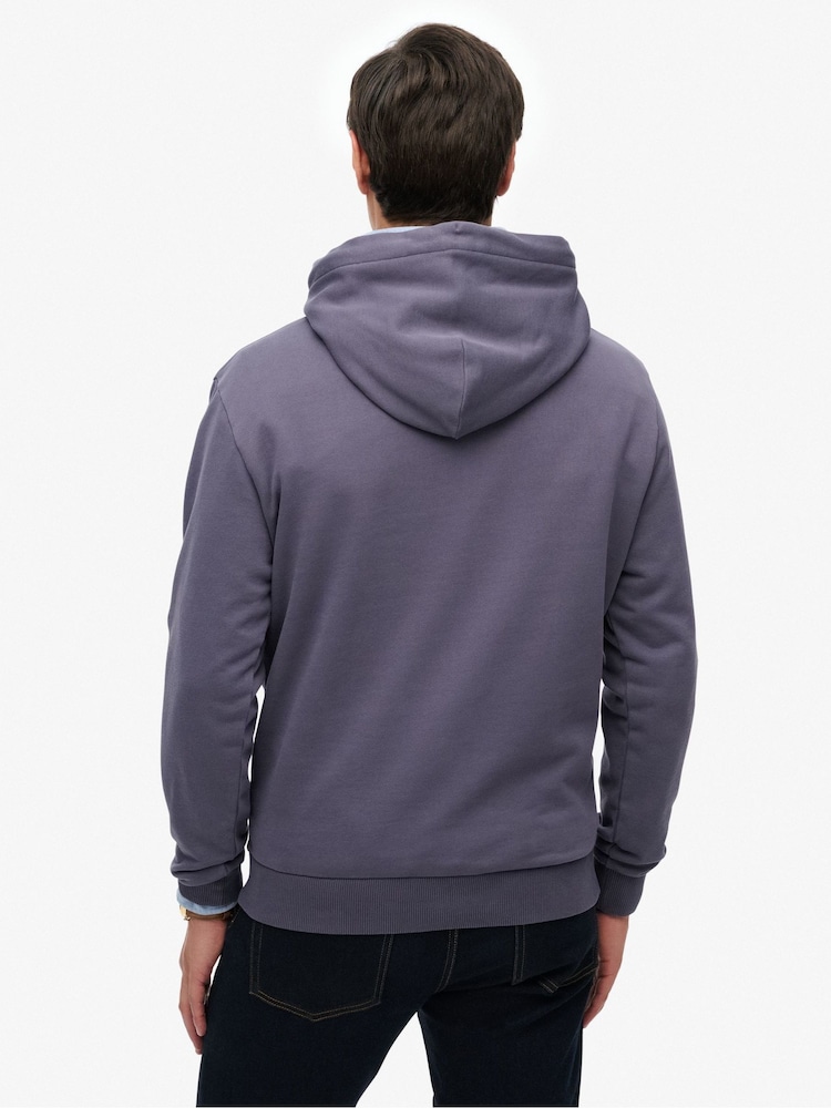 Superdry Purple Athletic Essentials Hoodie - Image 2 of 5