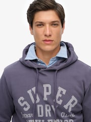 Superdry Purple Athletic Essentials Hoodie - Image 4 of 5
