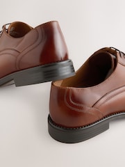 Tan Brown Derby Toe Cap Shoes - Image 7 of 7