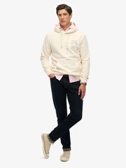 Superdry Cream Athletic Essentials Hoodie - Image 4 of 5