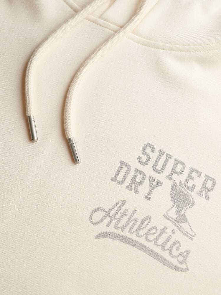Superdry Cream Athletic Essentials Hoodie - Image 5 of 5