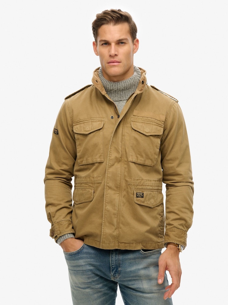 Superdry Brown Rookie Field Jacket - Image 1 of 6