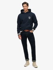 Superdry Blue Athletic Club Hoodie - Image 3 of 6