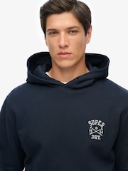 Superdry Blue Athletic Club Hoodie - Image 4 of 6