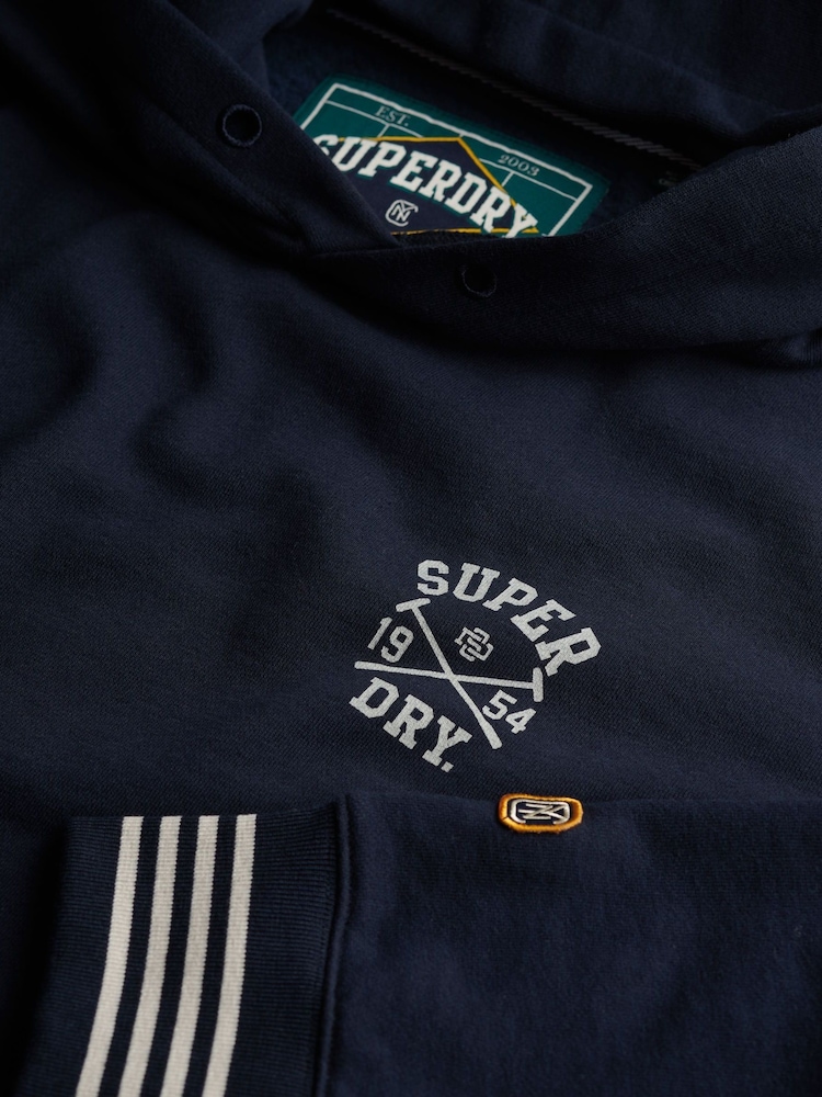 Superdry Blue Athletic Club Hoodie - Image 6 of 6