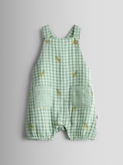 Ensemble salopette et body JoJo Maman Bébé à carreaux - Image 5 de 7
