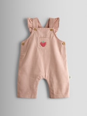 JoJo Maman Bébé Pink Strawberry Dungaree & Body Set - Image 2 of 8
