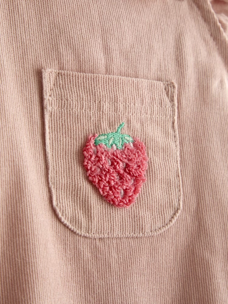 JoJo Maman Bébé Pink Strawberry Dungaree & Body Set - Image 8 of 8 JoJo Maman Bébé Pink Strawberry Dungaree & Body Set - Image 8 of 8