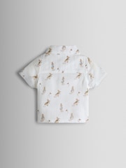 JoJo Maman Bébé Navy Peter Rabbit™ 2-Piece Shirt & Shorts Set - Image 3 of 6