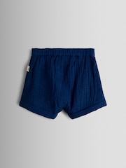 JoJo Maman Bébé Navy Peter Rabbit™ 2-Piece Shirt & Shorts Set - Image 5 of 6