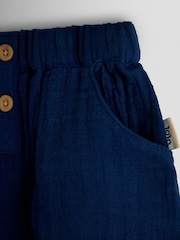 JoJo Maman Bébé Navy Peter Rabbit™ 2-Piece Shirt & Shorts Set - Image 6 of 6