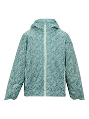 Blå - Regatta Junior Vanntett Trykt Lever II Jakke - Bilde 6 av 8