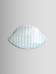 JoJo Maman Bébé Blue Peter Rabbit™ Stripe Dungaree, Body & Hat Set - Image 11 of 11