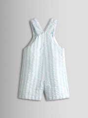 JoJo Maman Bébé Blue Peter Rabbit™ Stripe Dungaree, Body & Hat Set - Image 7 of 11