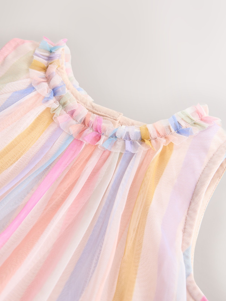 Rainbow Mesh Party Dress (3mths-7yrs) - Image 8 of 8