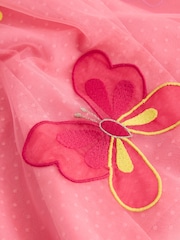 Coral Butterfly - Rochie din plasă cu mâneci tip aripă de înger (3luni-7ani) - Imaginea 7 din 8