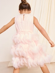 Lipsy 3D Fluffy Ruffle Tutu Occasion Dress (5-16yrs) - تصویر 2 از 5