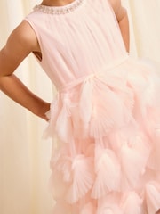 Lipsy 3D Fluffy Ruffle Tutu Occasion Dress (5-16yrs) - تصویر 5 از 5