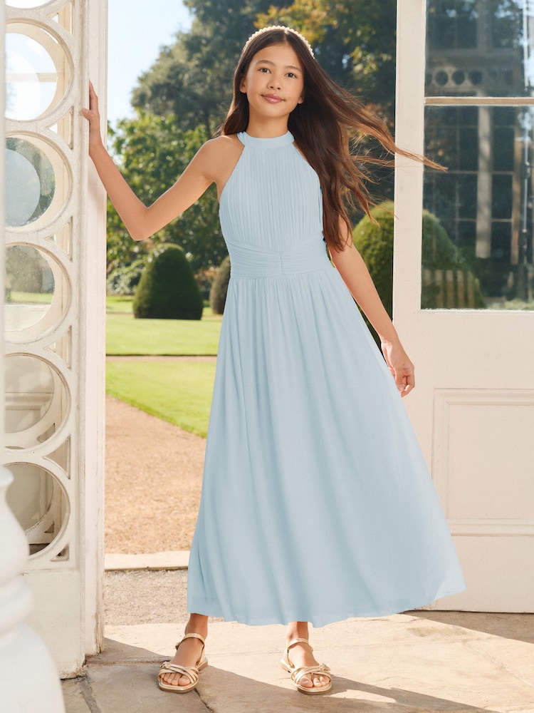pleated halter dress Olive Green Satin Pleated Backless Maxi Dress | Womens | Medium | 100% Polyester | Lulus | Homecoming | Holiday Dresses