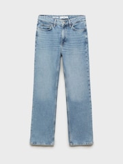 Mango Blue Matilda Medium-Rise Straight-Fit Jeans - Image 4 of 5