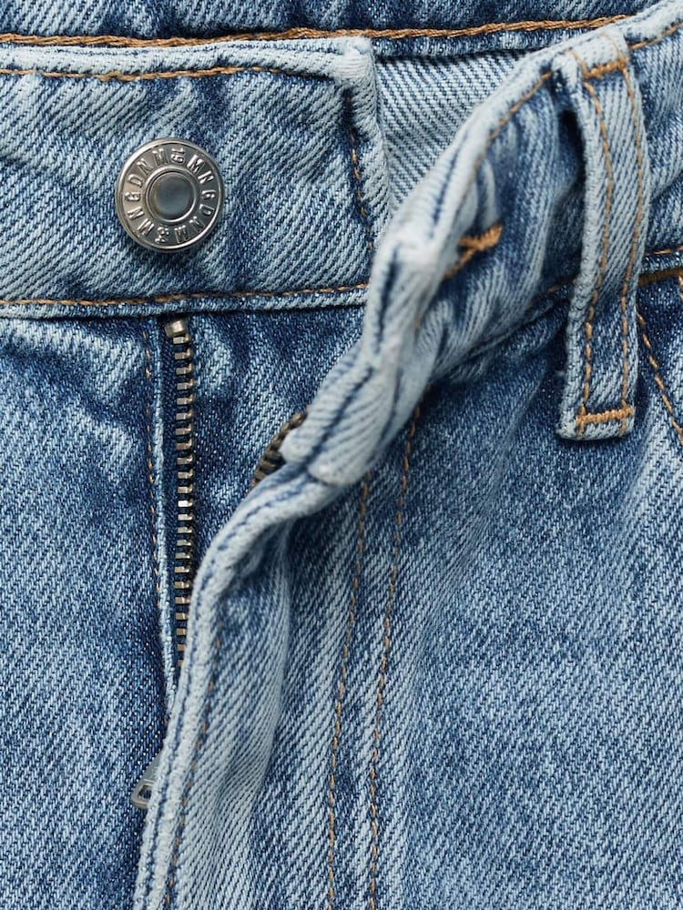 Mango Blue Matilda Medium-Rise Straight-Fit Jeans - Image 5 of 5