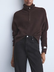 Mango Black Mom2000 High-Rise Jeans - Image 4 of 6