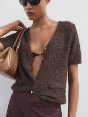 Mango Brown Camila Jacket - Image 4 of 7