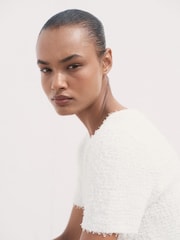 Mango White Camila Jacket - Image 4 of 7