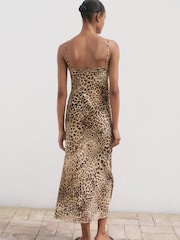 Mango Animal Animal-Print Midi-Dress - Image 2 of 7